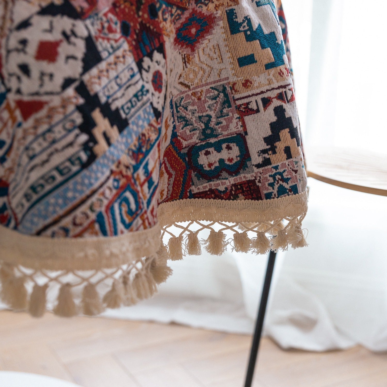 Mexico Style Tassel Table Cloth