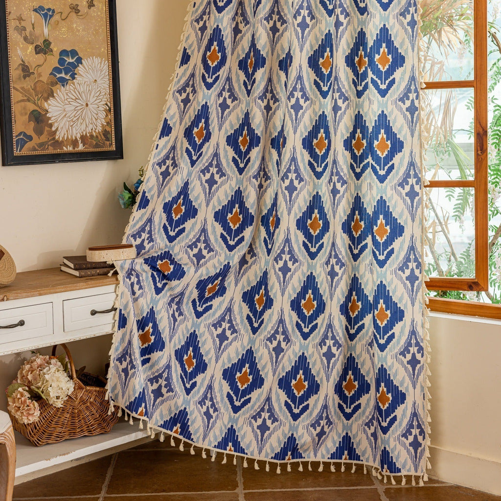 Blue Diamond Curtain