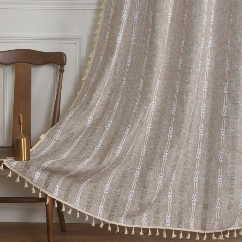 Japanese Calm Tassel Curtain