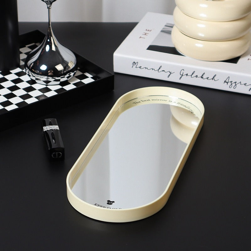 Oval Mirror Tray