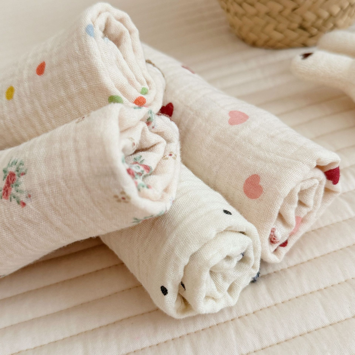 Sweet Prints Muslin Towel Sets