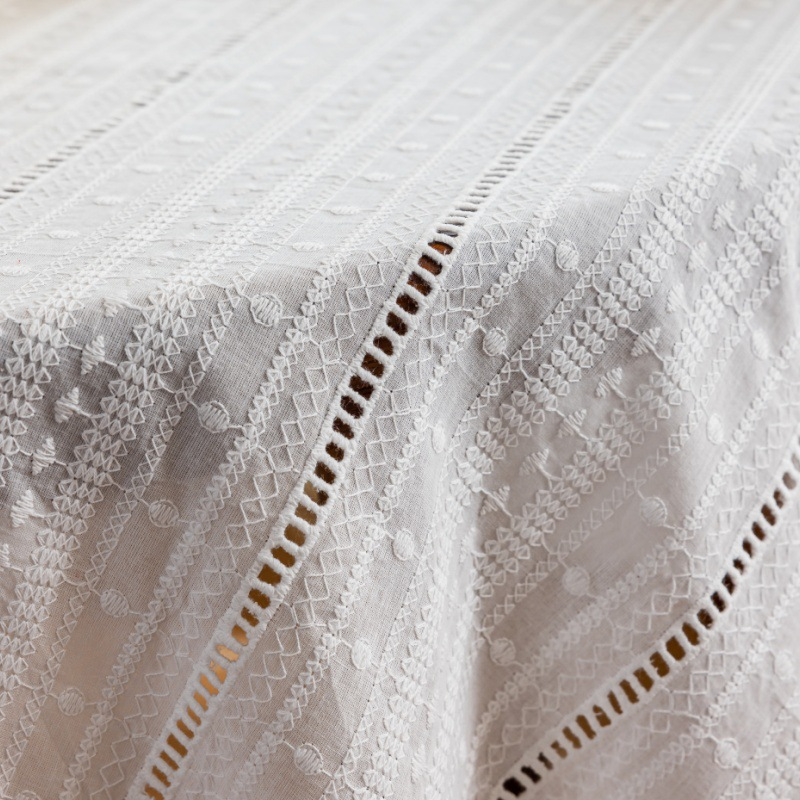 Cottage Sunlit Openwork Tablecloth