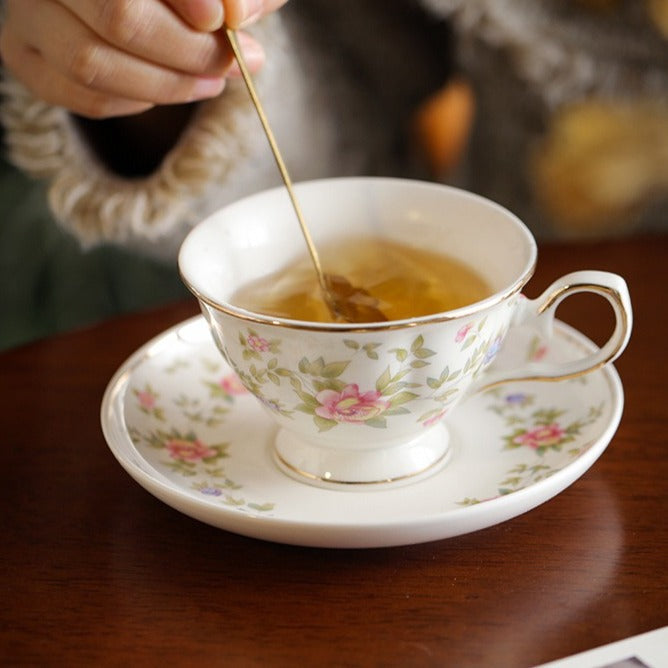 Light Yellow Petal Garden Teacup Set