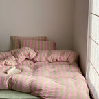 Cotton Candy Lines Bedding Set