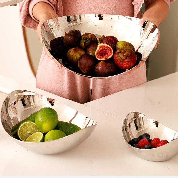 Silver Eggshell Metal Tray