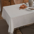 Waffle Tassel Tablecloth