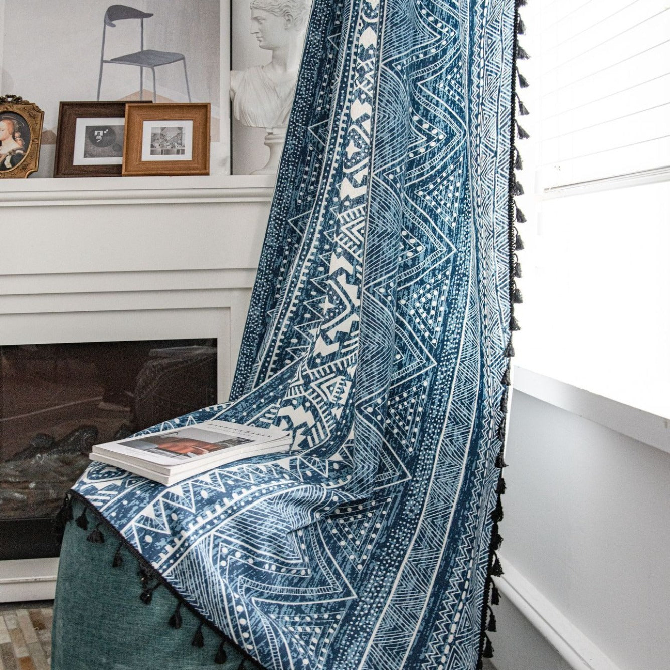 Ocean Tribe Tassel Curtain