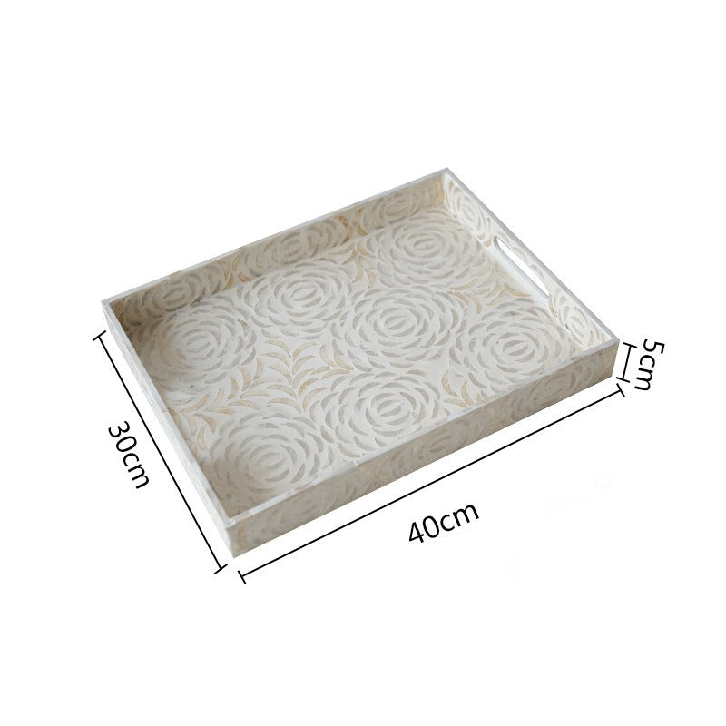 Spring Leaves Shell Tray