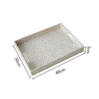 White Rose Shell Tray