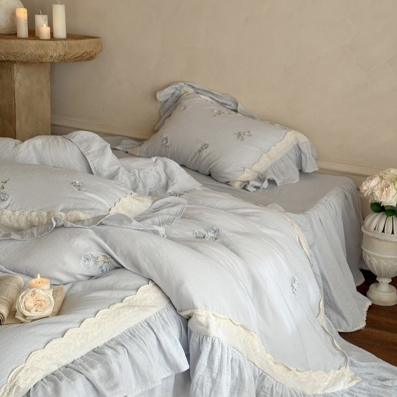 Provence Rose Lace Bedding
