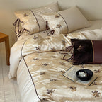 Vintage Floral Embroidery Bedding Set