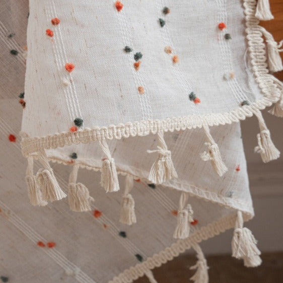 Candy Dot Tassel Curtain