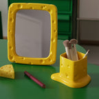 Swiss Cheese Brush Holder