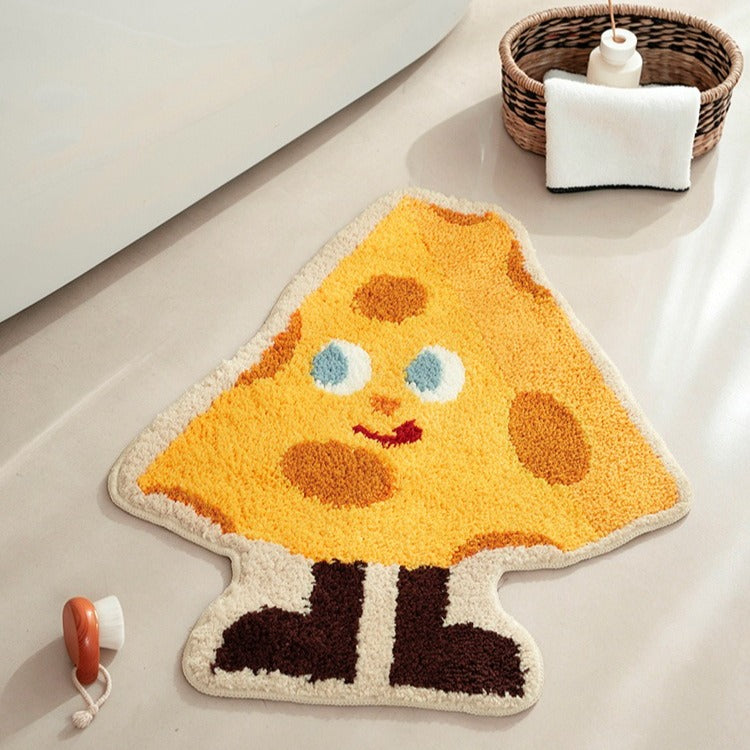 Yellow Fluffy Bath Mat