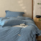Blue Floral Bedding Set