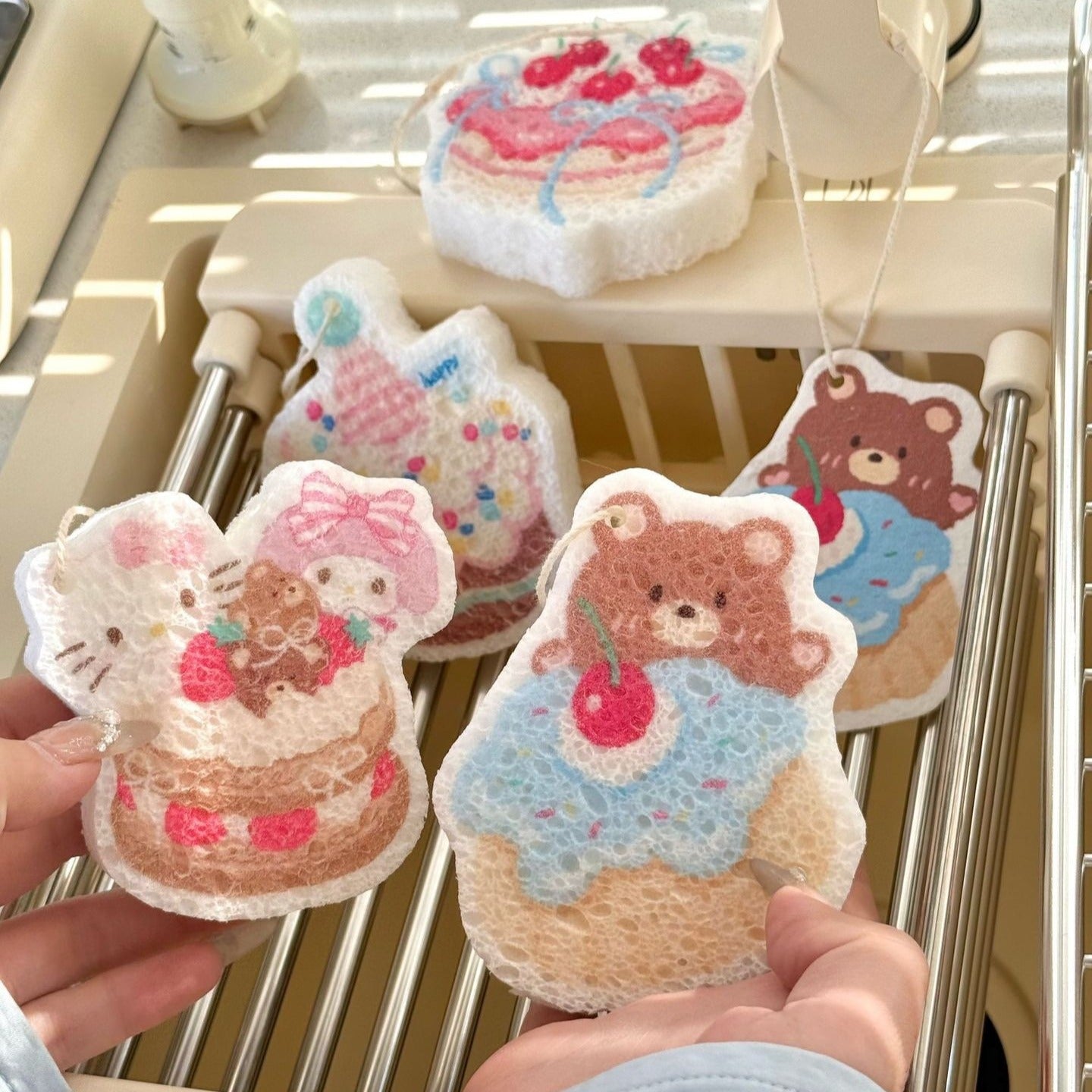 Sweet Cake Dish Sponge Set