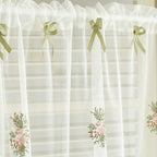 Bow & Lace Cabinet Curtain