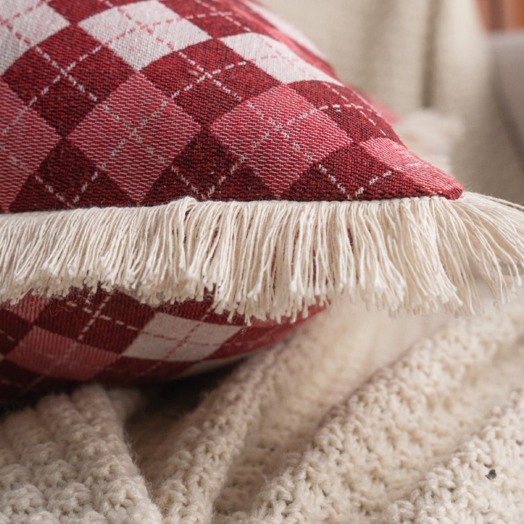 Disco Diamond Fringe Cushion