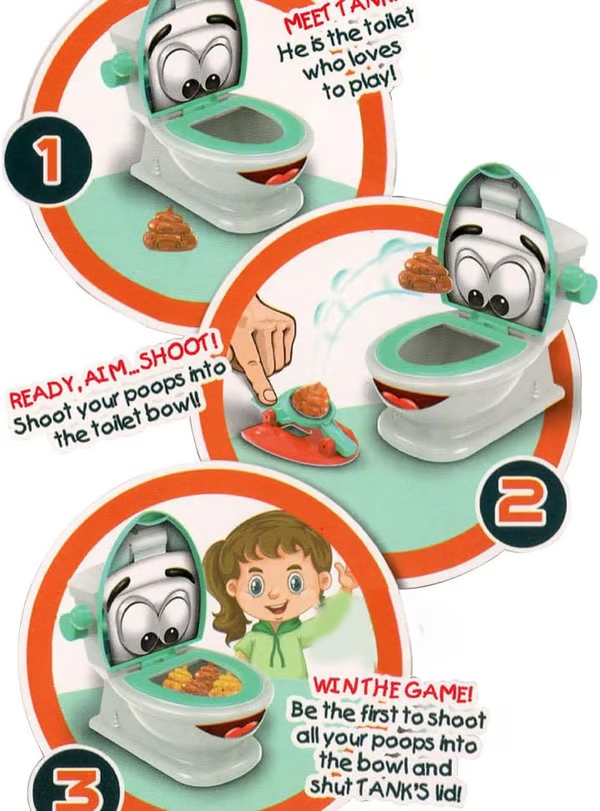 🎅2025 Christmas Hot Sale 💩Interactive Poop Shooting Game Set for Family Fun