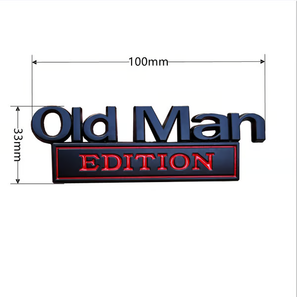 New Year Hot Sale  - Special Offer -🚗 Old Man Edition Car Emblem