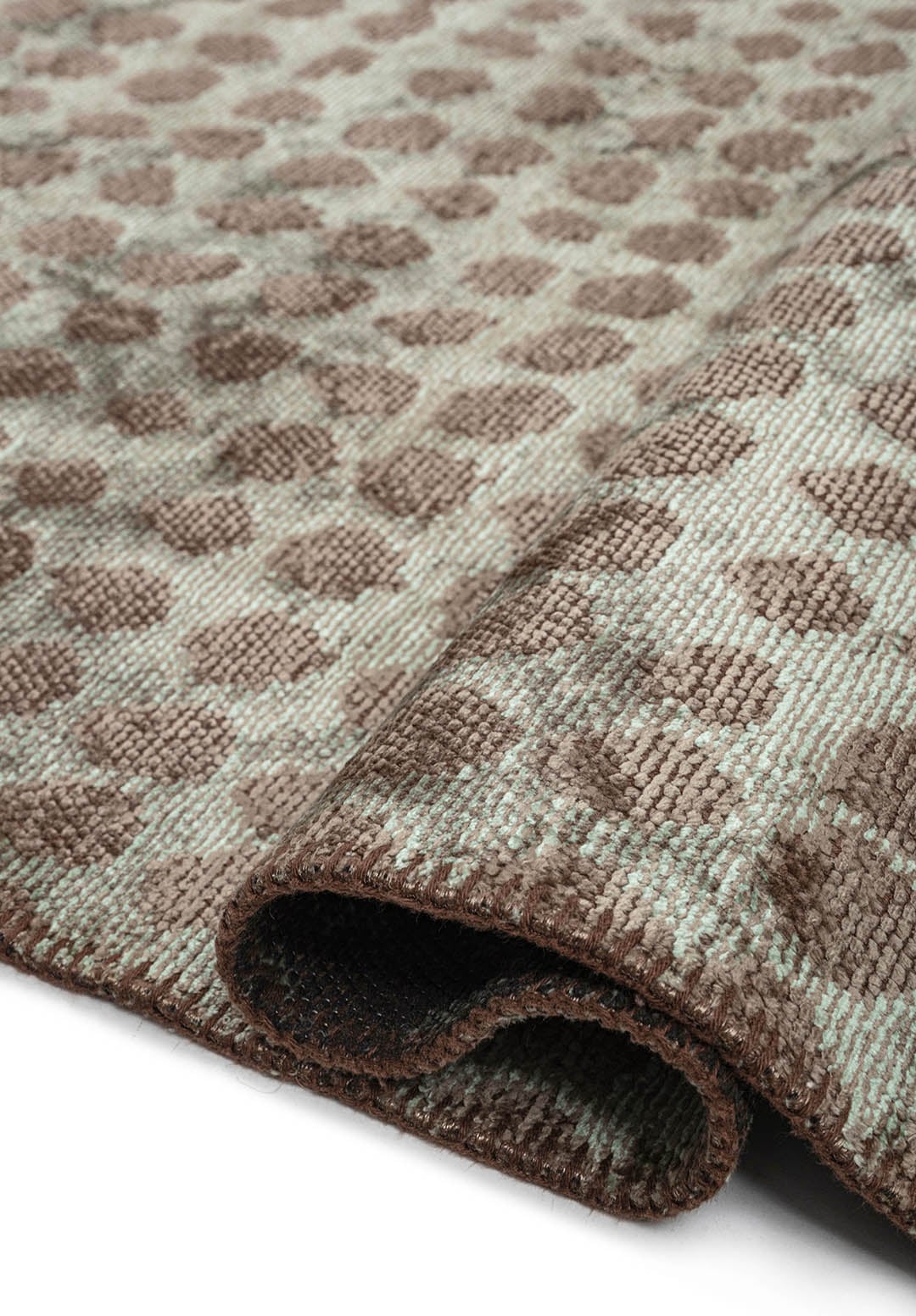 Dots River Green - Khaki Rug