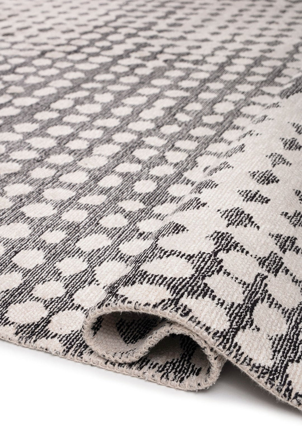 Dots Black - Ecru Rug