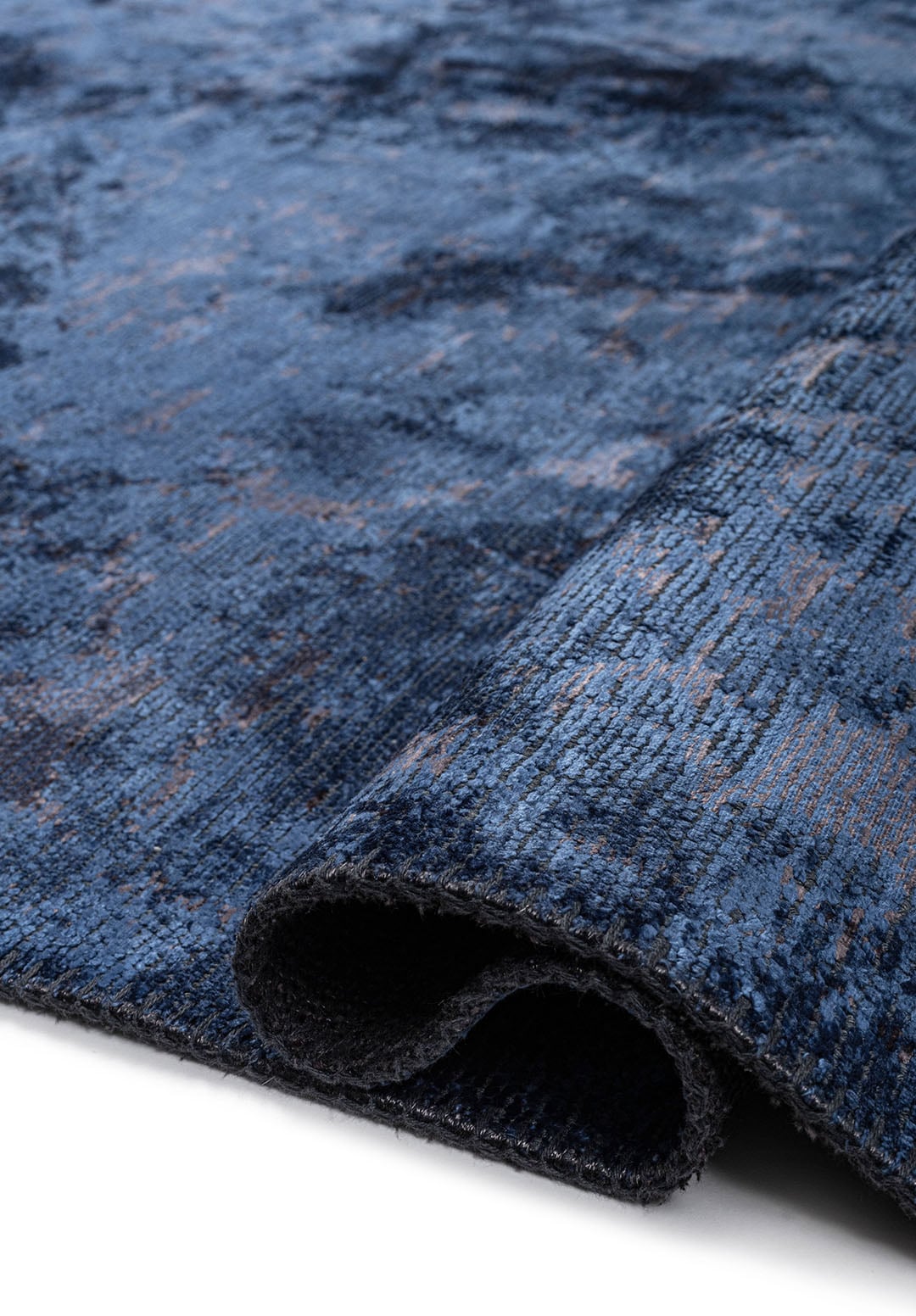 Ivy Charcoal - Navy Blue Rug