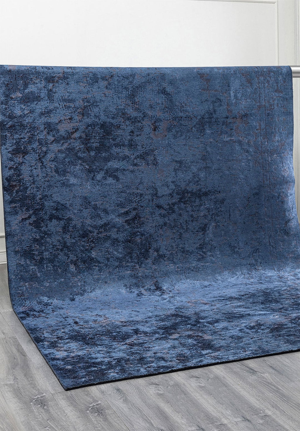Ivy Charcoal - Navy Blue Rug