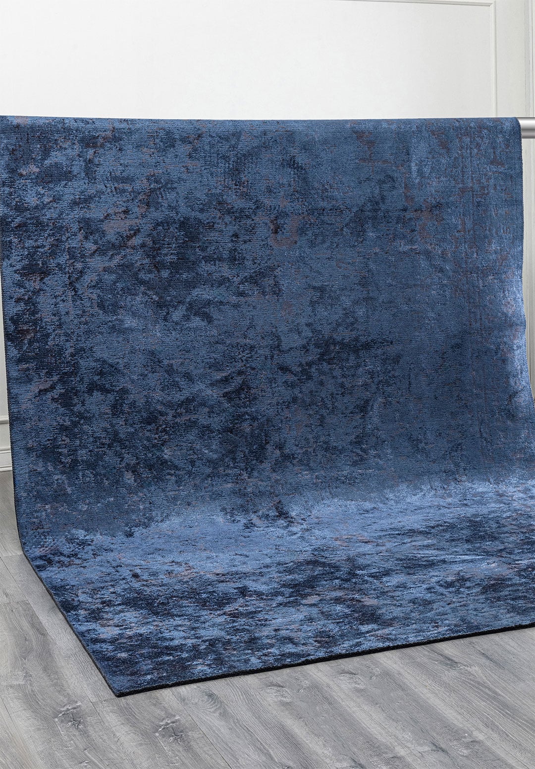 Ivy Charcoal - Navy Blue Rug