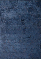 Ivy Charcoal - Navy Blue Rug