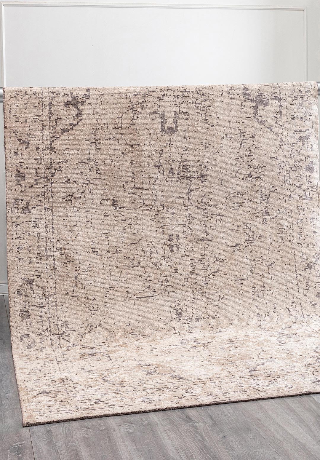 Ivy Charcoal - Cream Rug