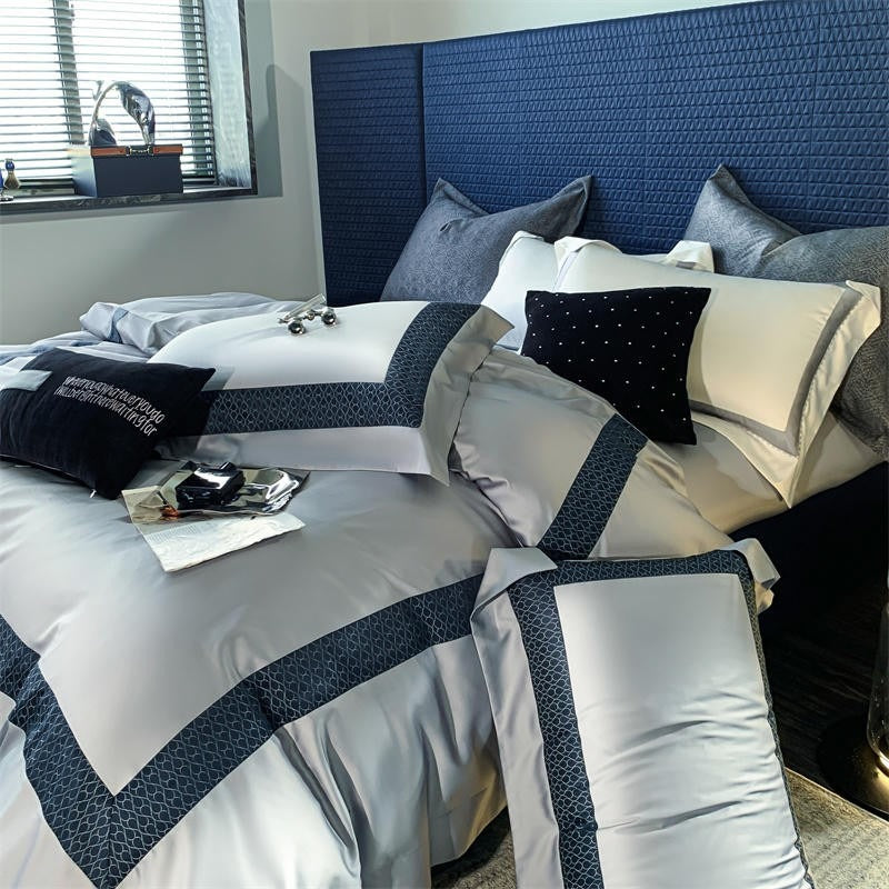 Sablier Silver Luxury Egyptian Cotton Bedding Set