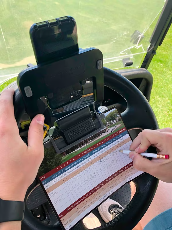 🌟⛳ Golf cart steering wheel phone holder
