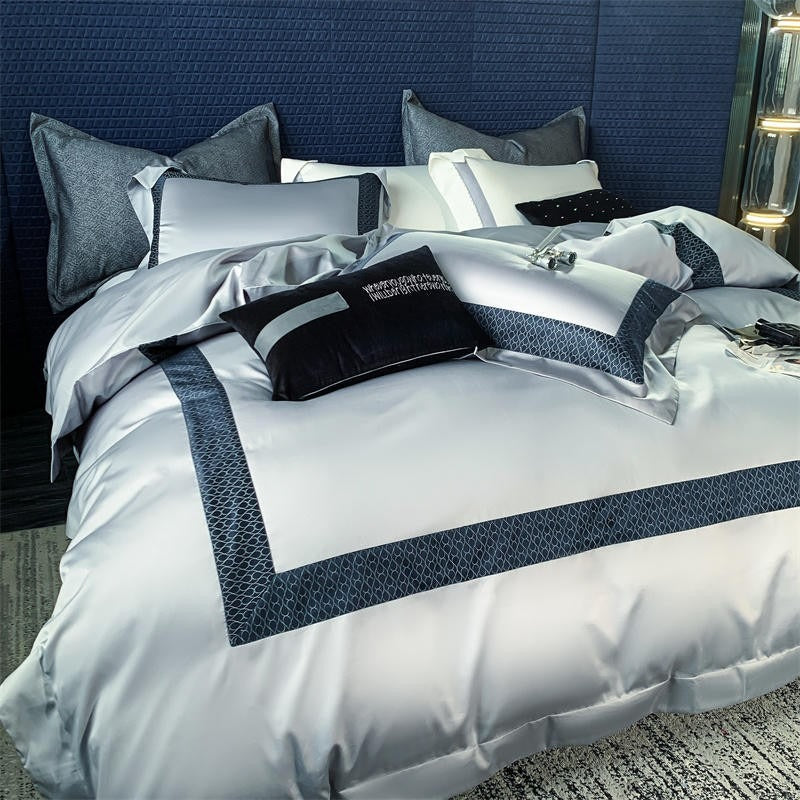 Sablier Silver Luxury Egyptian Cotton Bedding Set