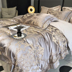 Serenity Luxury Jacquard Egyptian Cotton Satin Bedding Set