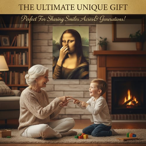 Hot Sale 🔥Holding Nose Bathroom Canvas Art（Frame not included）