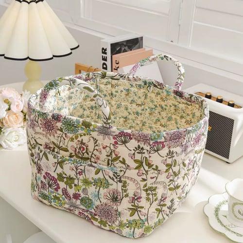 🔥2026 BIG Sale💐💥Boho Fabric Storage Basket🌸