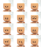 😆Shaking Feet Wooden Doll-Replaceable facial expressions