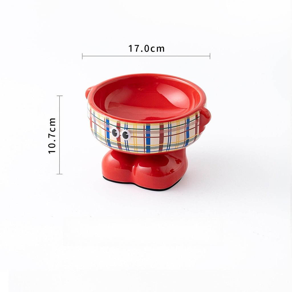 Tartan Little Monster Pet Bowl