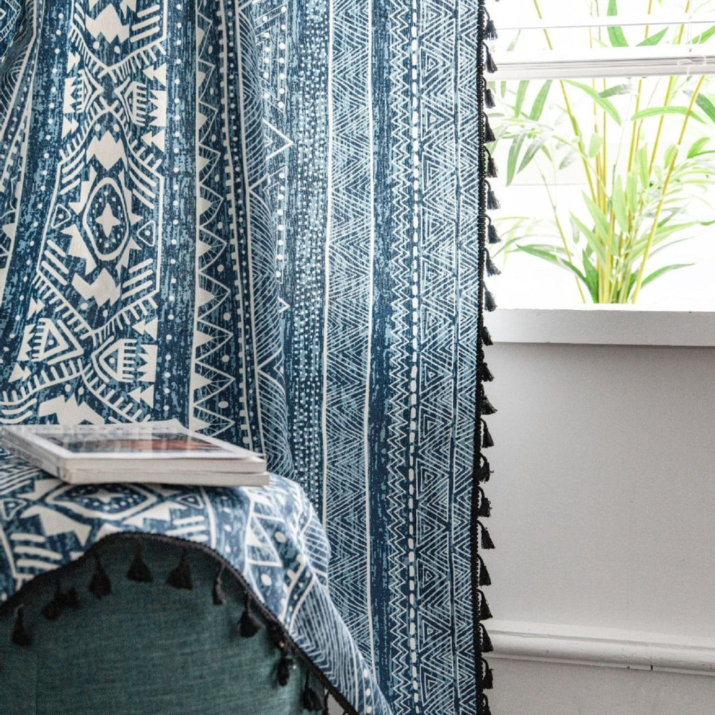 Ocean Tribe Tassel Curtain