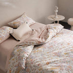 Celestine Unicorn Botanical Egyptian Cotton Bedding Set