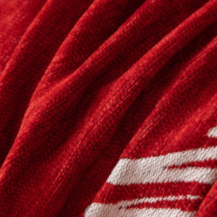 Red Xmas Sofa Cover