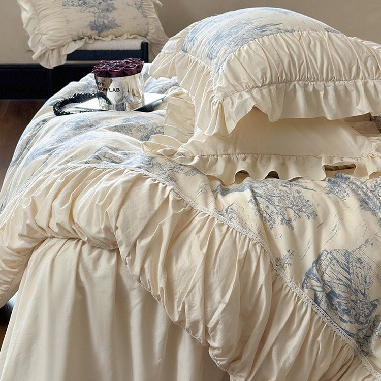 Courtly Blue Quilt Cover Set