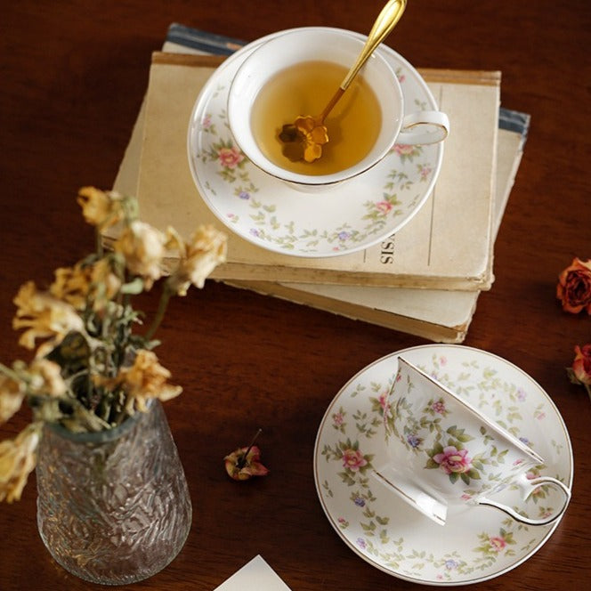 Light Yellow Petal Garden Teacup Set