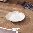 Ivory Scallop Antique Dinnerware