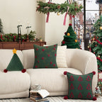 Xmas Night Tree Square Cushion