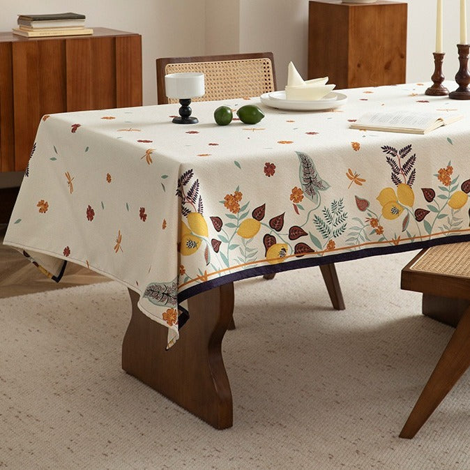 Rainfly Garden Floral Tablecloth