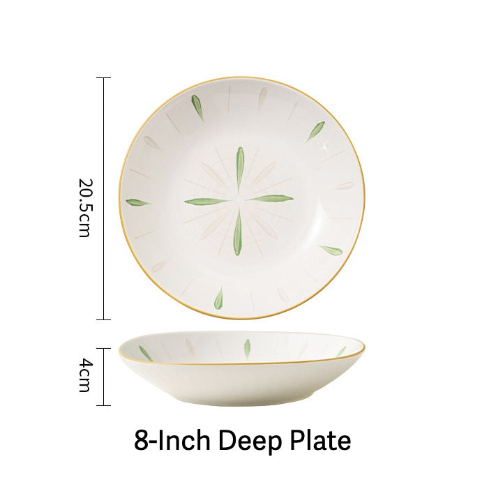 Spring Leaves Dinnerware Set