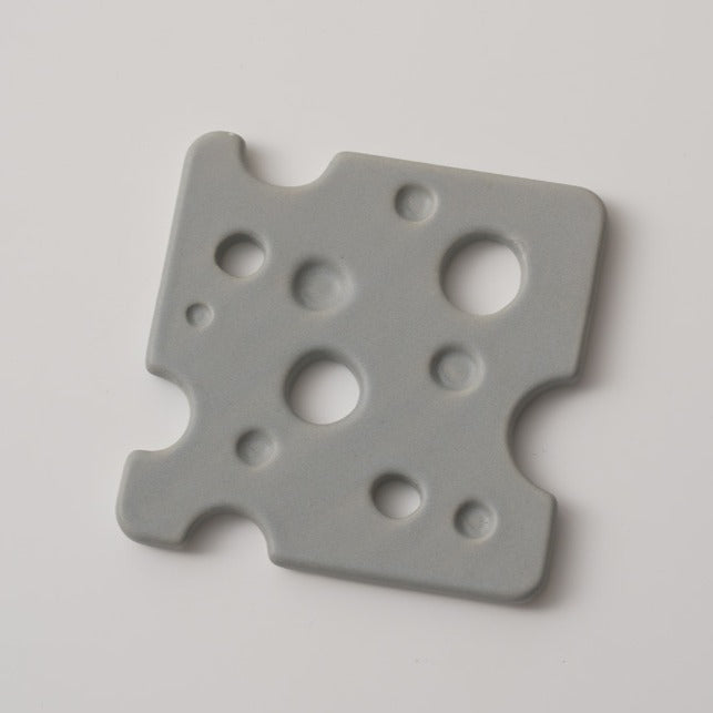 Swiss Cheese - Slice Ceramic Coaster