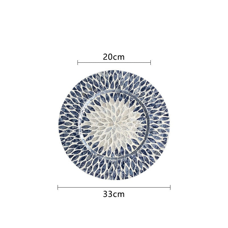 Blue Bubble Shell Tray